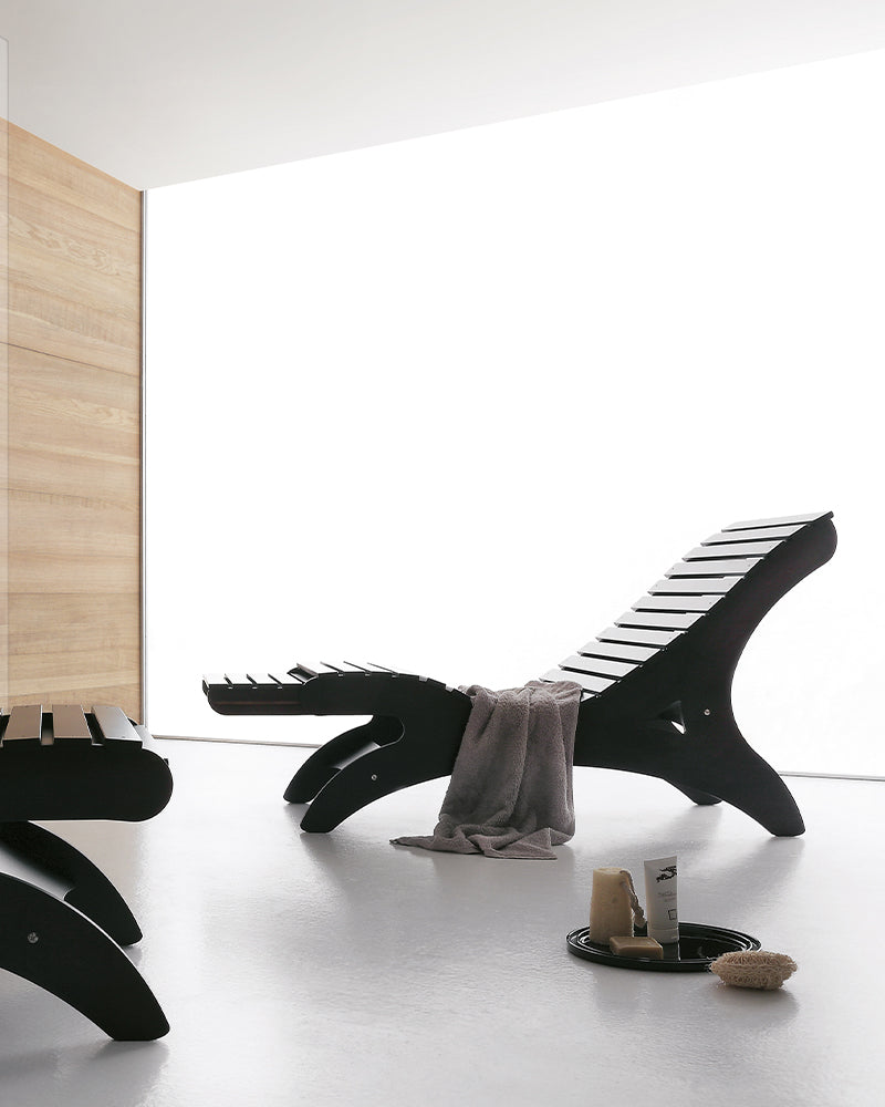 Sayuri - Sort Wellness stol - Wengé-tre