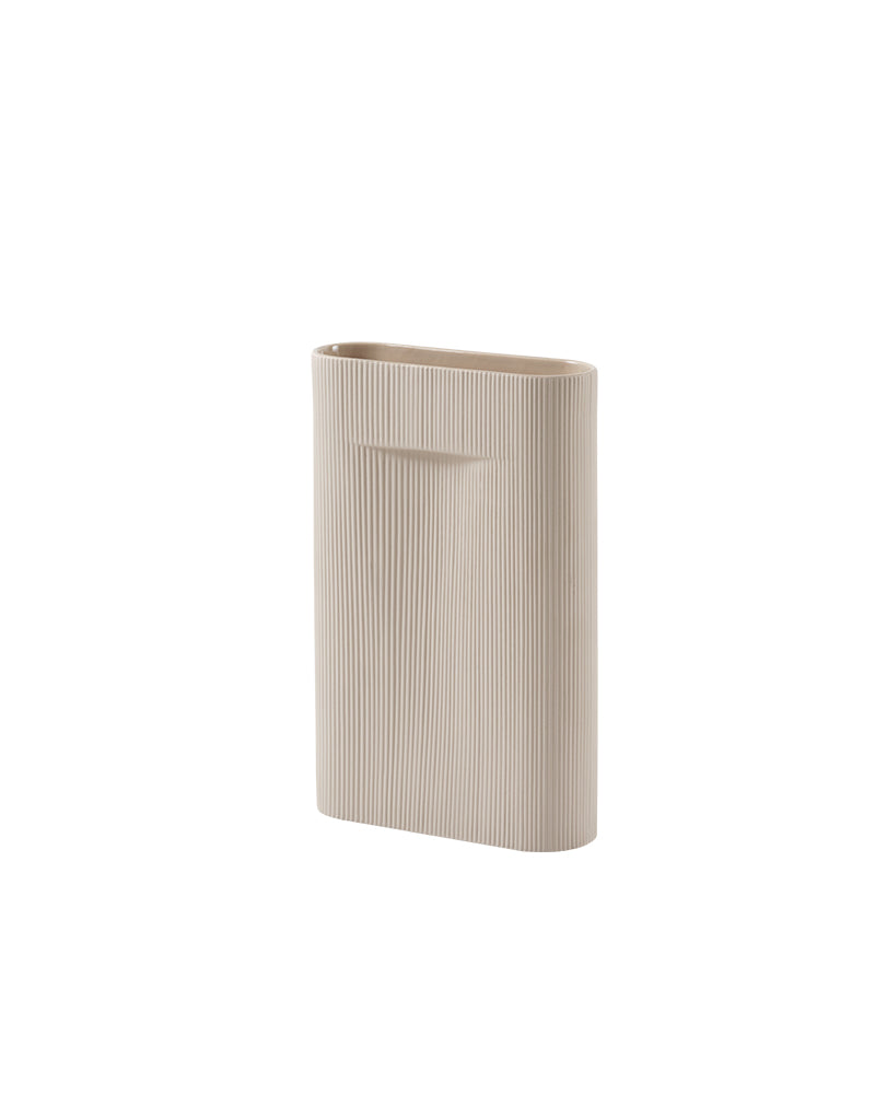 Ridge - Beige blomsterkrukke 48,5cm