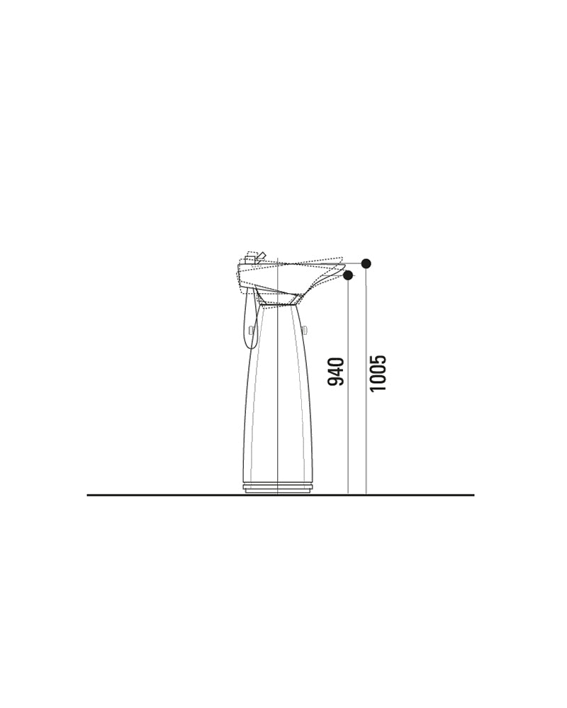 Contura Form PLUS - Sort søylevask