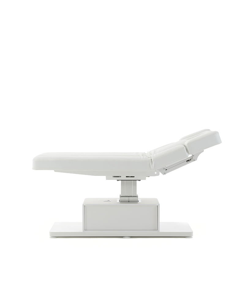 The Ben - Hvit massasjebord - med motor - med justerbare armlener