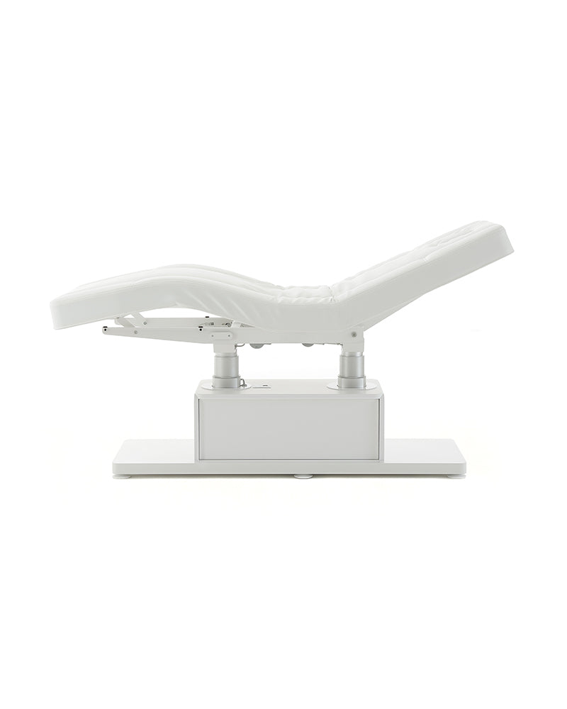 The Clair - Hvit massasjebriks - med motor - uten armlener