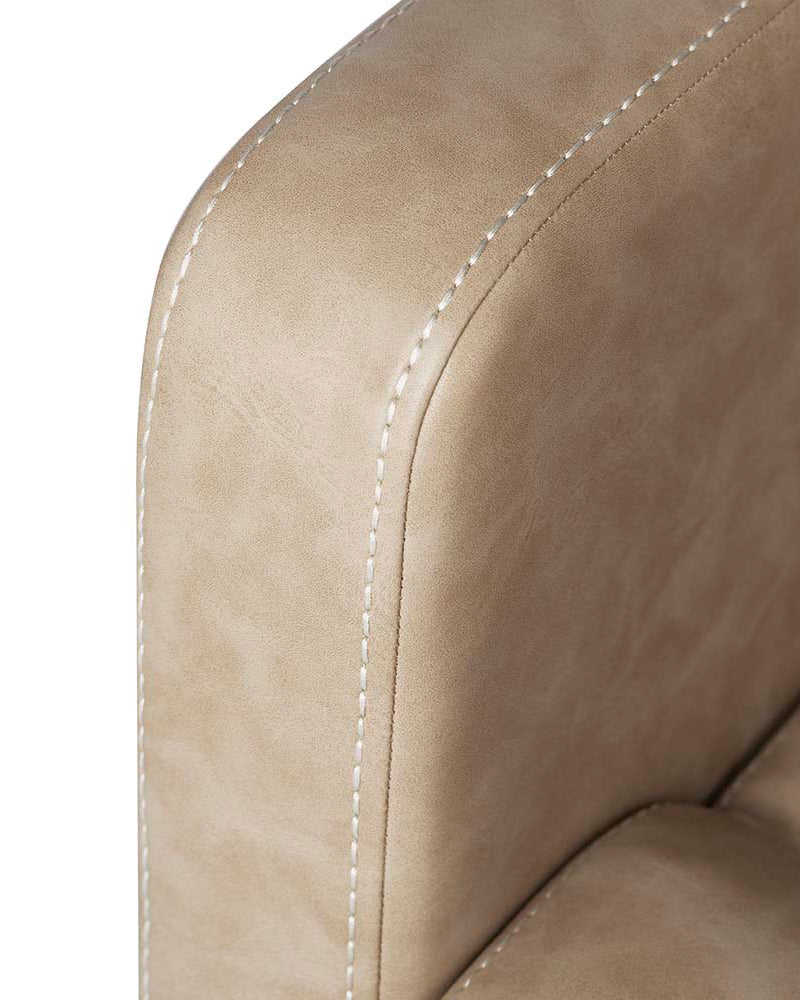 Club Sand - Beige vaskestol - Hvit kumme