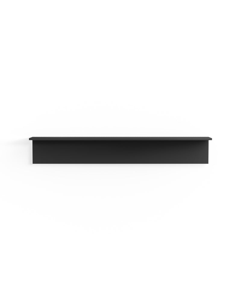 Display Black - 130 cm hylle i sort melamin