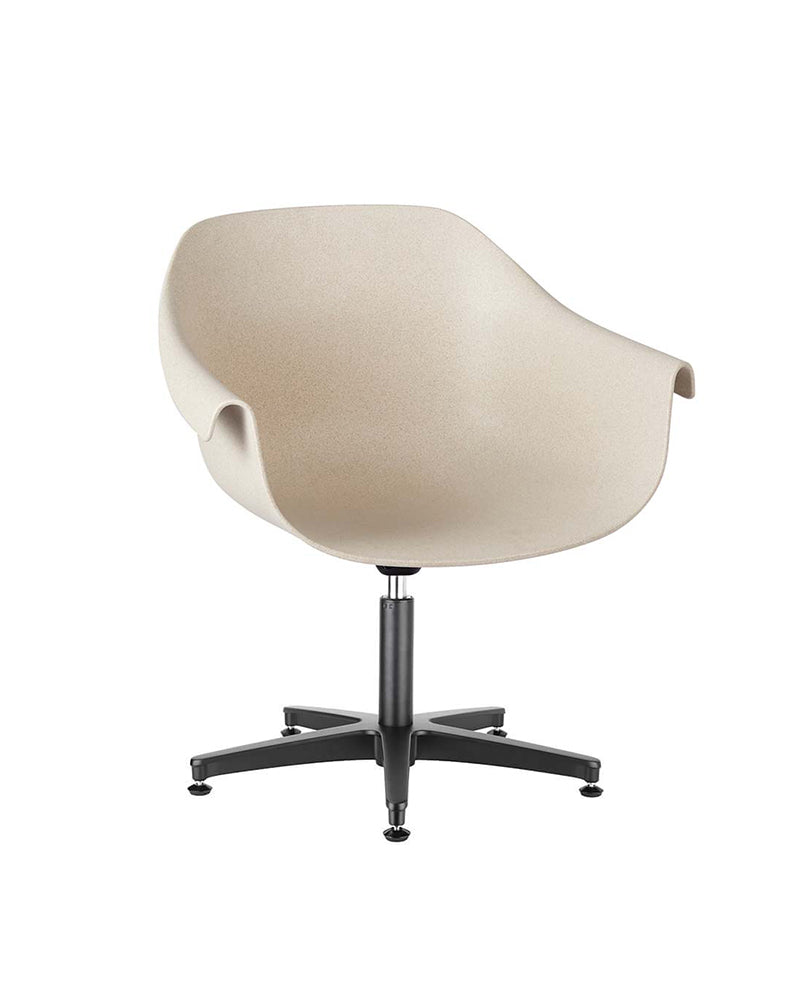 Eco - Beige ventestol - Sort kryssbase
