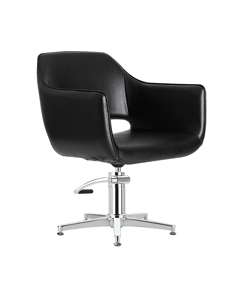 Blake Black - Sort stylingstol - Krom kryssbase