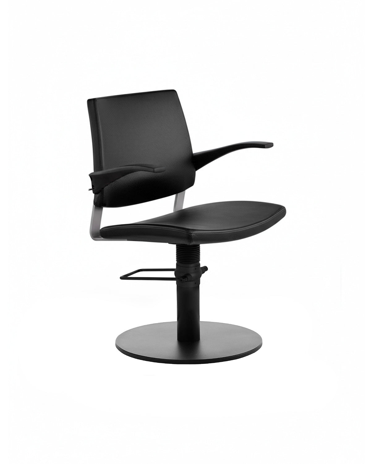 Greiner 22 - Sort stylingstol med sort rund base