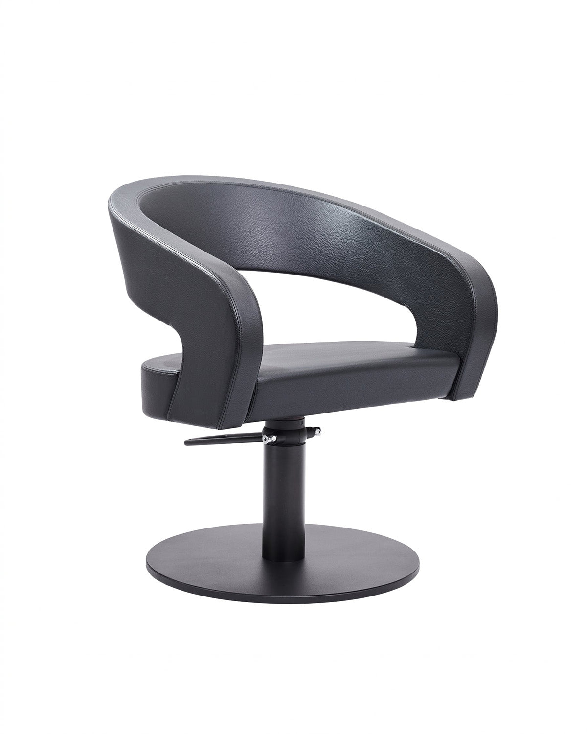 Greiner 50 - Sort stylingstol med sort rund base