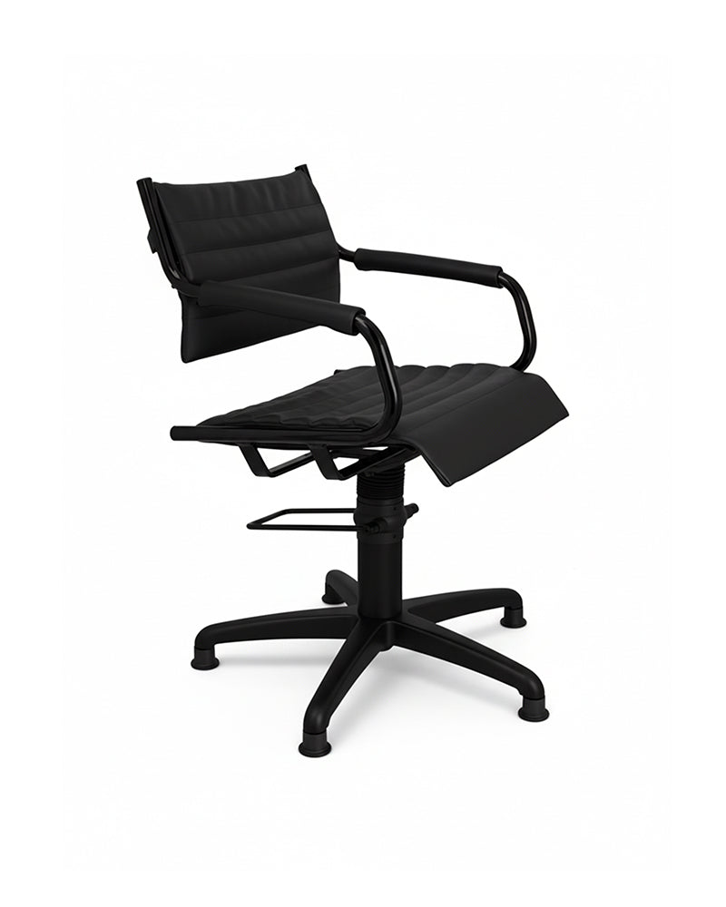 Greiner 59 - sort stylingstol med sort kryssbase