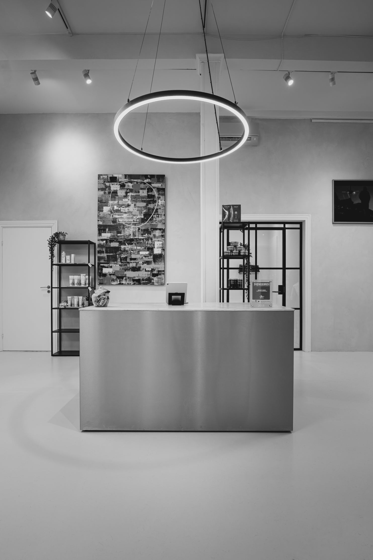Sun Circle LED - Sort rundt arbeidslys - ø100cm