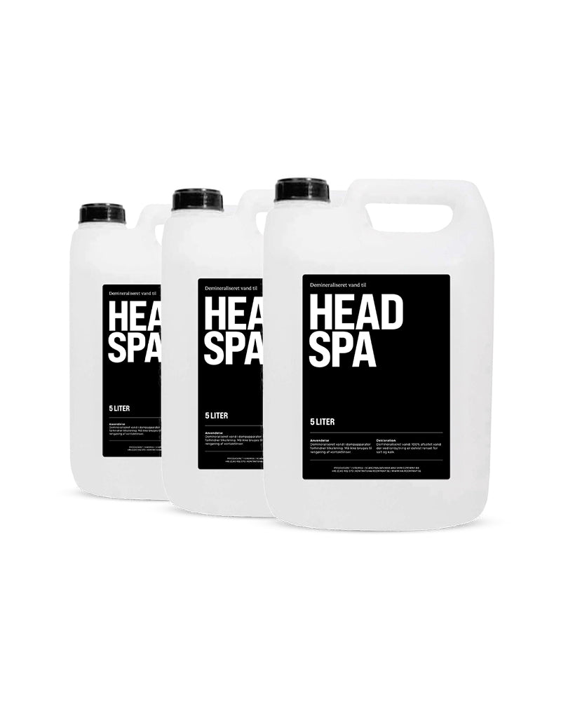 Demineralisert vann - til Head Spa og hårdampere 15L