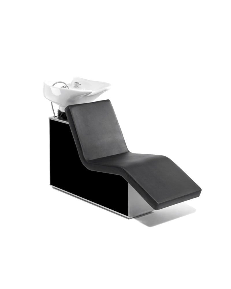 Wellness Sofa - Sort vaskestol med hvit kumme