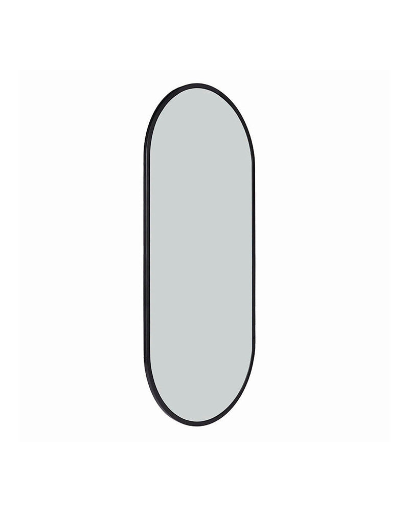Onyx oval - Salongspeil - Sort glashylla