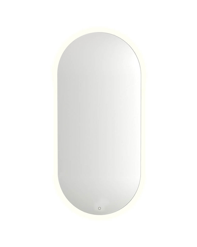 Circa LED - Ovalt frisørspeil - Med demper