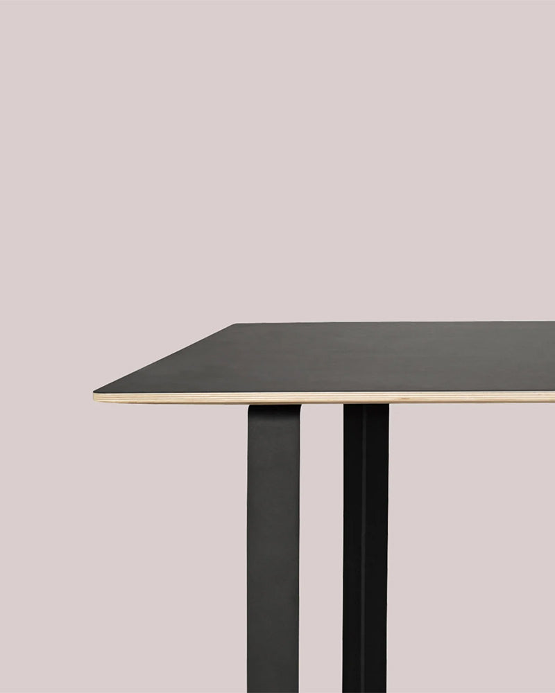 70/70 Stor - Sort linoleum - Sort stativ