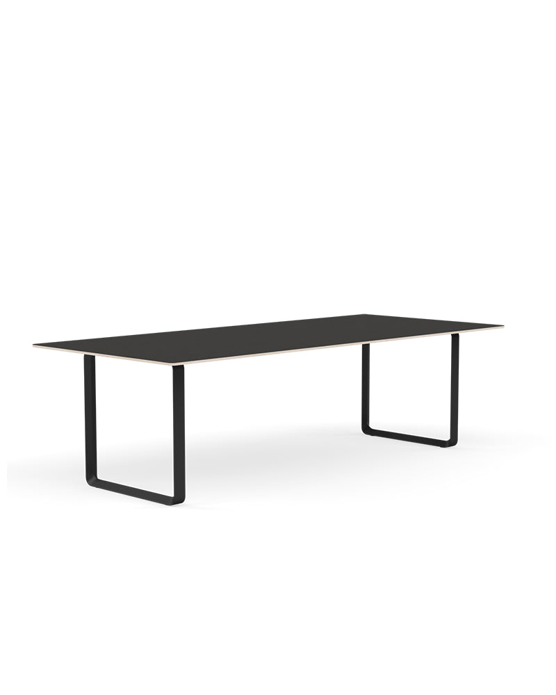 70/70 Stor - Sort linoleum - Sort stativ