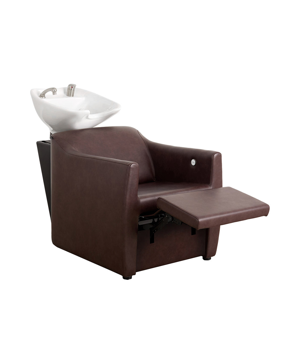 Vespa Merlot - Brun vaskestol med hvit kumme