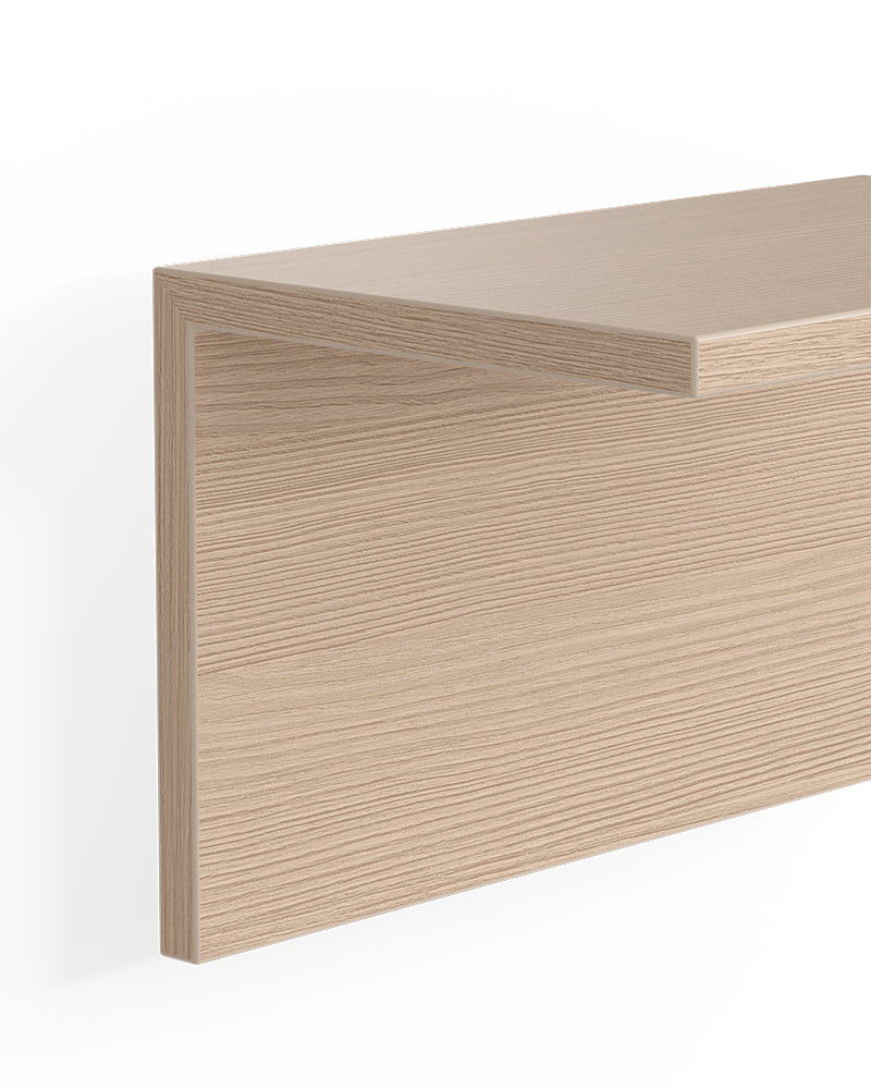 Display Oak - 130 cm hylle i eikemønster