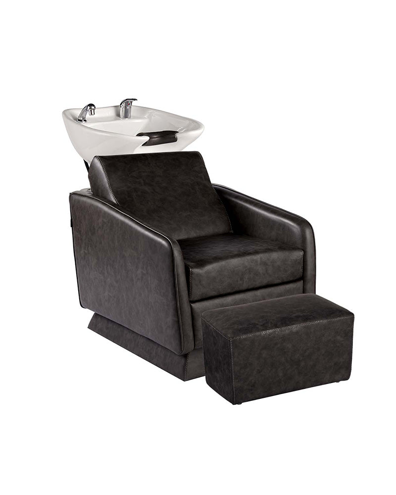 Ottoman Textured black - Benstøtte til vaskestol