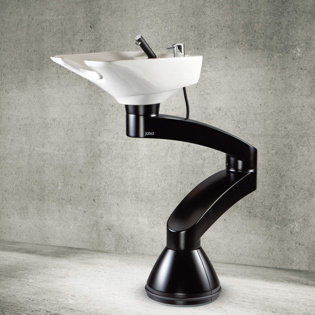 Contura swing PLUS - Sort søylevask - Hvit kumme